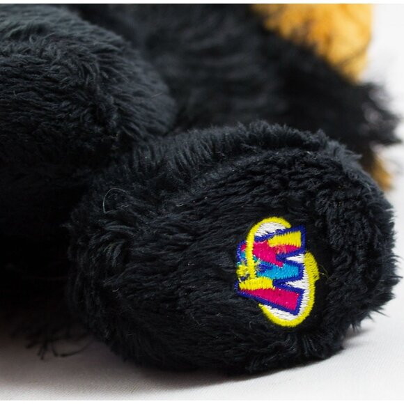 Ganz Webkinz Plush Fuzzy Black Bear with Bean Bag Paws HM004 7.5" Long - Picture 9 of 9